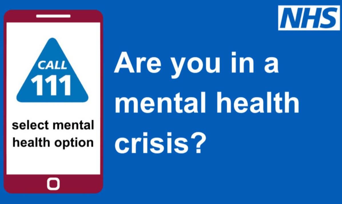 mental health crisis call 111